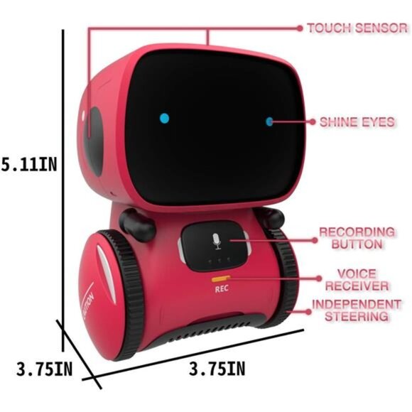 Kids Robot Toy, Smart Talking Robots, Gift for Boys and Girls Age 3+ - Picture 6 of 7